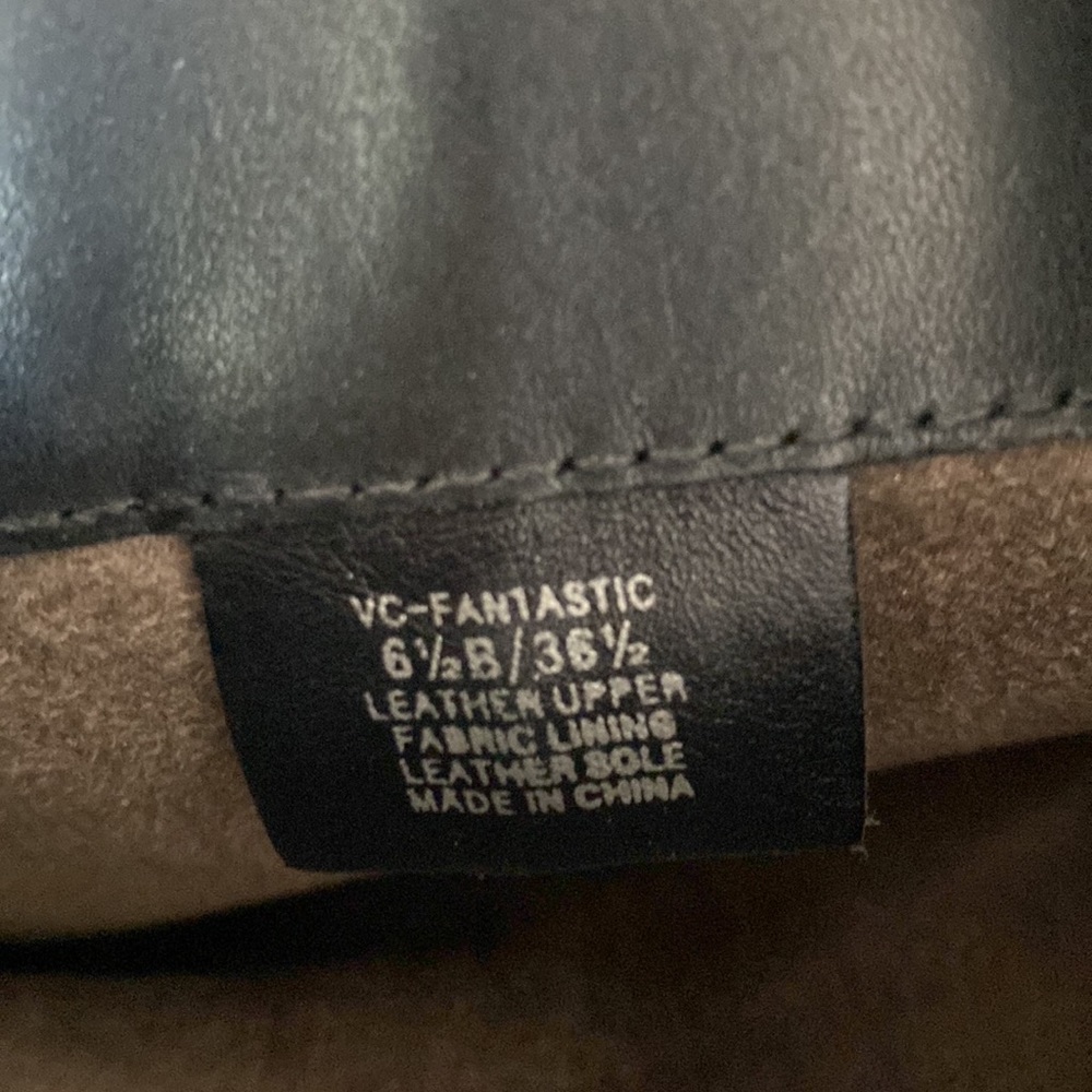 Vince Camuto Fantastic Tall Black Leather Riding Boots. Size 6.5/EU36.5 - Picture 10 of 10